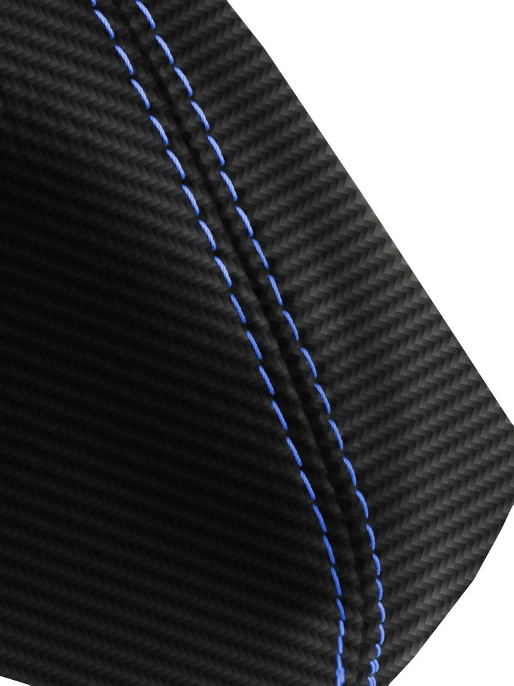 Automatic Shift Boot PVC Carbon for Trailblazer GMC Envoy 02-09 Blue Stitch
