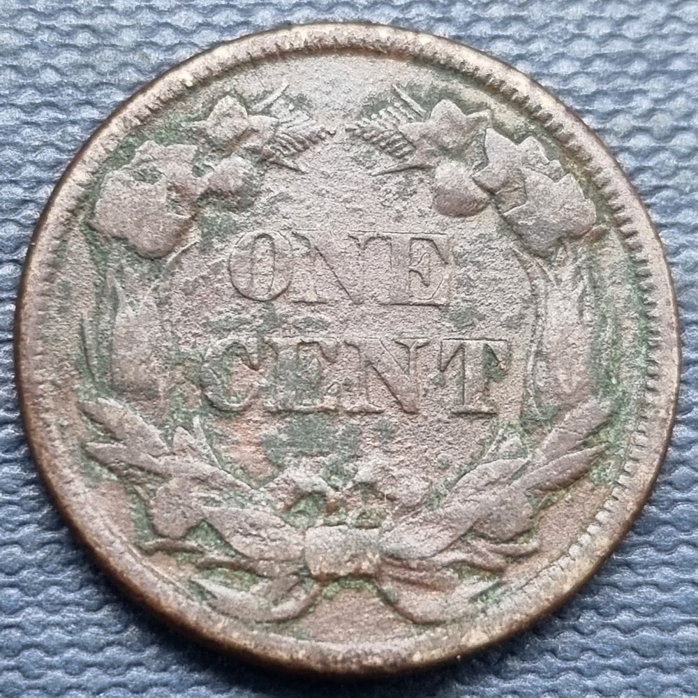 1858 Flying Eagle Cent 1c XF Details #101078