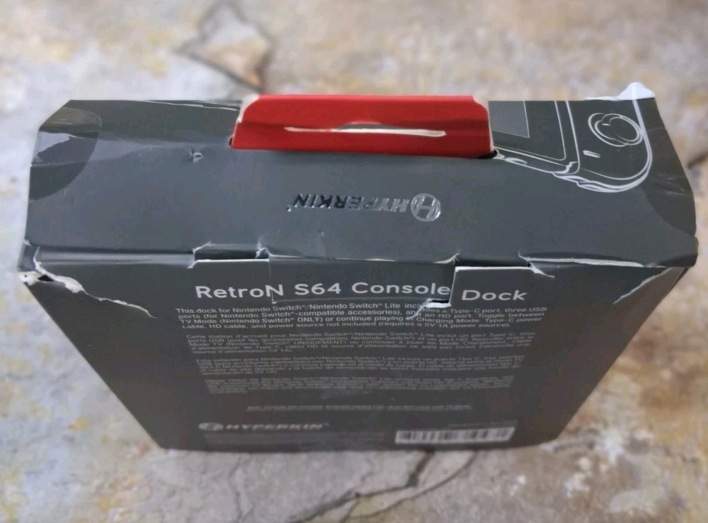 Hyperkin RetroN S64 Dock (Smoke Gray) - Nintendo Switch / Switch Lite *SEE DESC*