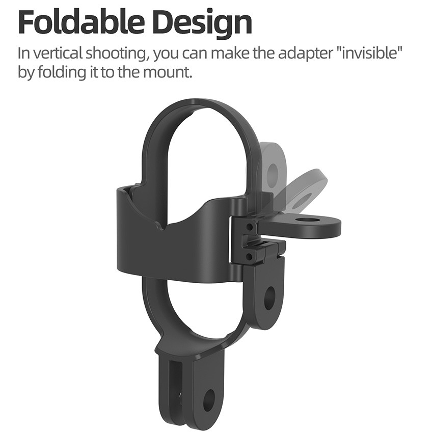 Foldable Vertical-Horizontal Mount Adapter for Insta360 GO 3S/GO 3