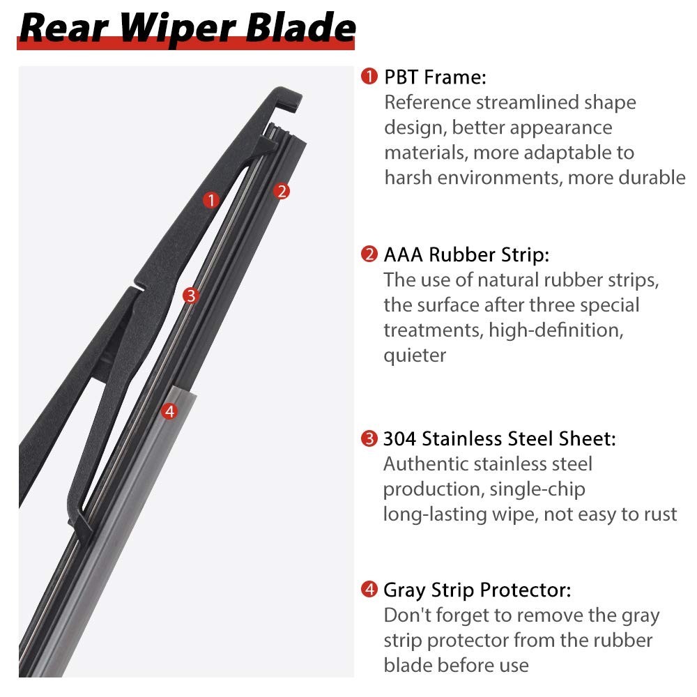 20062010 Jeep Commander Rear Wiper Arm Blade Cover Cap Replacement