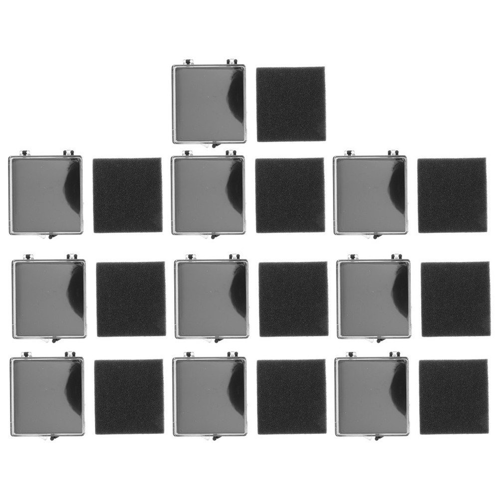 10 Pcs Brooch Collection Box Pin Badges Display Case Holder Storage Boxes