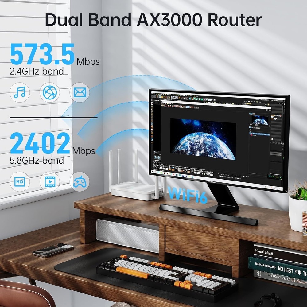 Point-to-Point Wireless Bridge System with Adjustable Brackets and 5KM Range