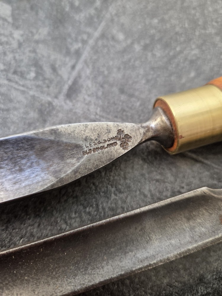 2 Vintage Woodworking Gouges Howarth & Marples