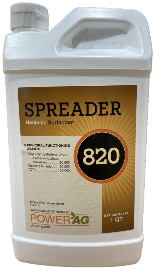 Spreader 820 - 80% Non-ionic Surfactant - 1 quart - high quality adjuvant