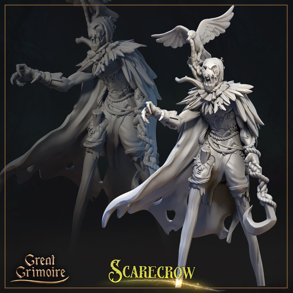 Scarecrow | Great Grimoire | RPG D&D Wargaming 3D Printed Mini