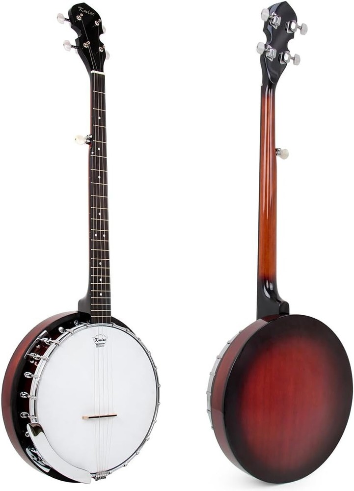 Sapele Back Full Size 5-String Resonator Banjo - Complete Starter Pack Included