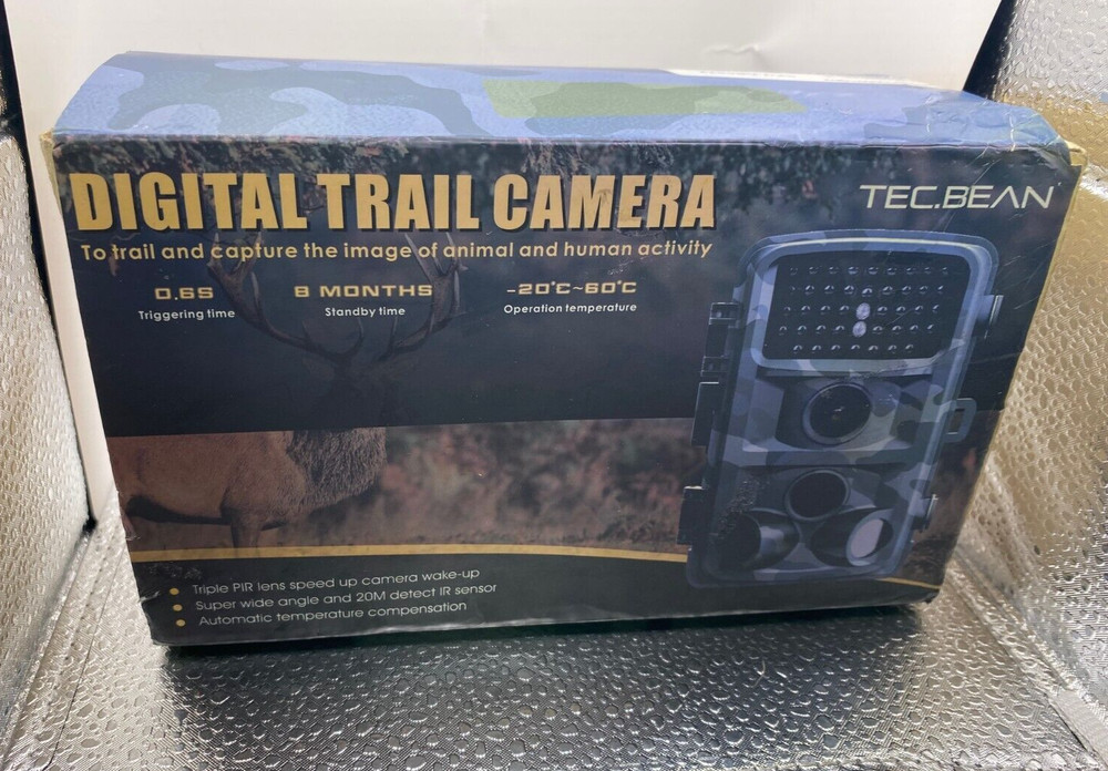 TecBean Trail Camera 12MP HD Hunting Waterproof  Camera
