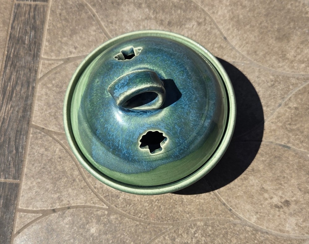 Garlic Keeper Handmade Pottery, signed