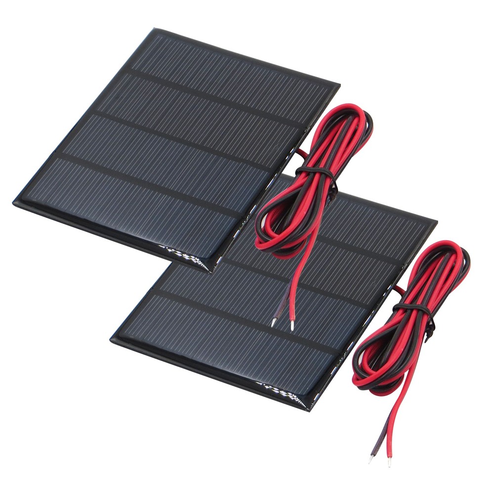 2* Solar Panel Cell Module Epoxy Charger For Charging Cellphones DC Batteries k