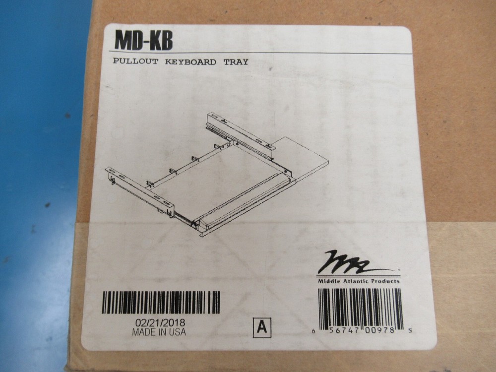Middle Atlantic Products MD-KB Pullout Keyboard Tray