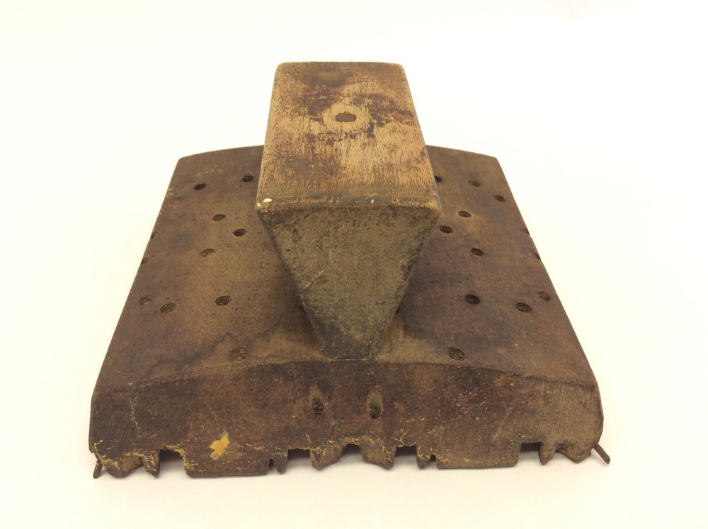 Antique Primitive Star Pattern Stamp Mold Print Making Design Blotter