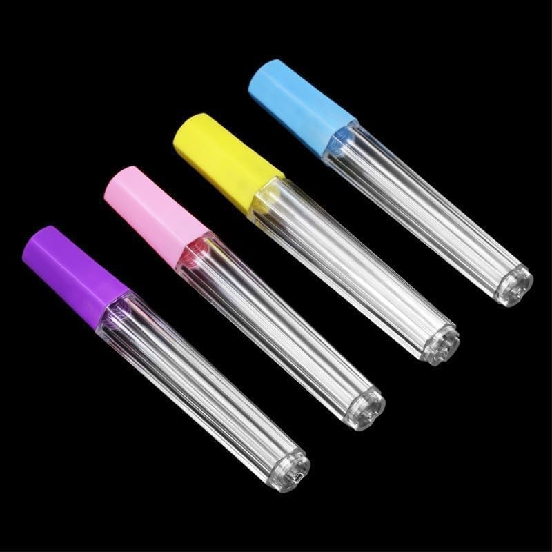 4Pcs Plastic Needle Storage Tubes, Clear Sewing Container for