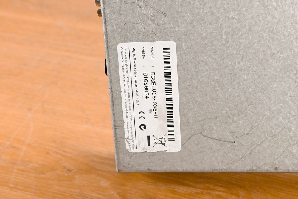 BSS BLU-16 Signal Processor CG01X18