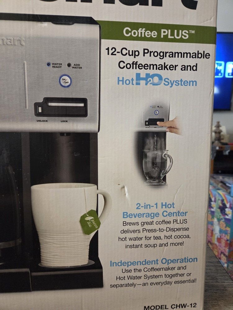 Cuisinart CHW-12 12-Cup Programmable Coffee Maker - Black/Stainless