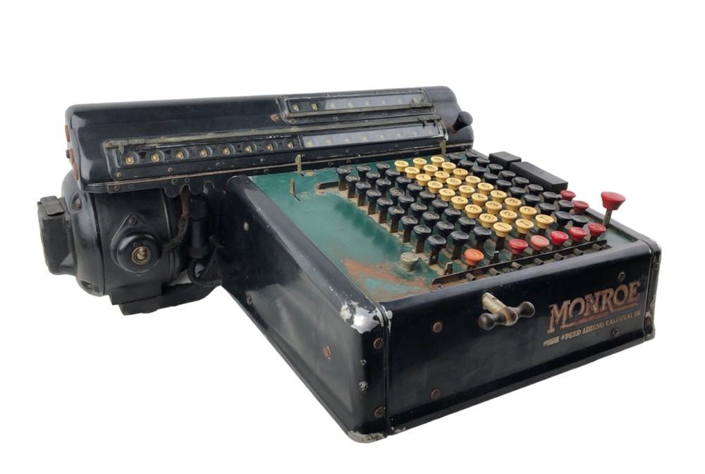 Vintage Monroe High Speed Adding Machine Calculator Model KA