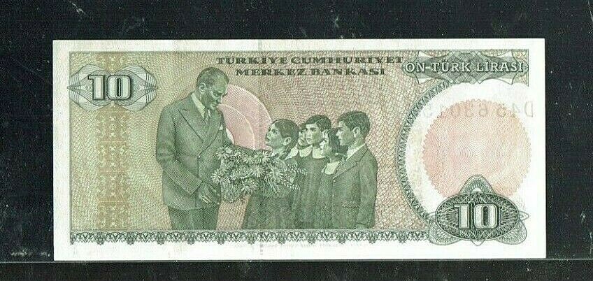TURKEY | 10 Lira | 1979 | PICK#192 | UNC