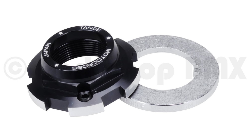 Tange-Seiki LP-440 1" threaded bicycle headset lock -  BLACK