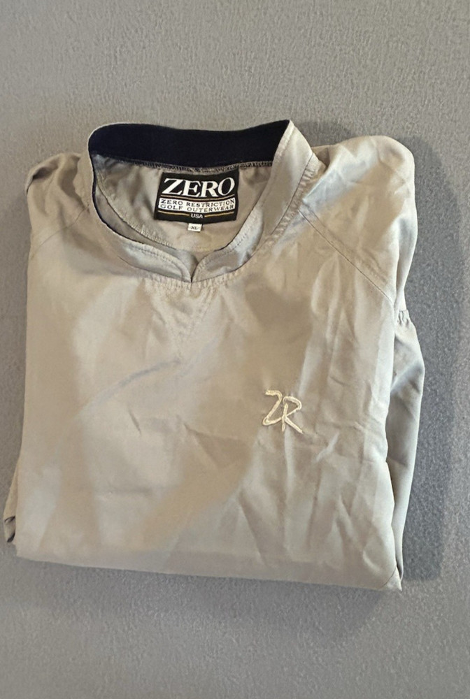 Zero Restriction Golf Pullover Men's Windbreaker Size XL