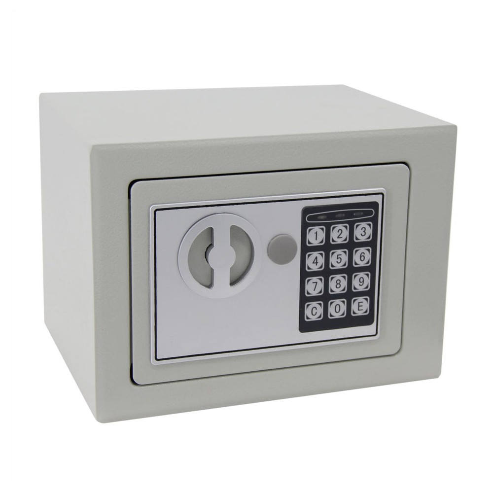 170*230*170mm Digital Keypad Safe Light Gray