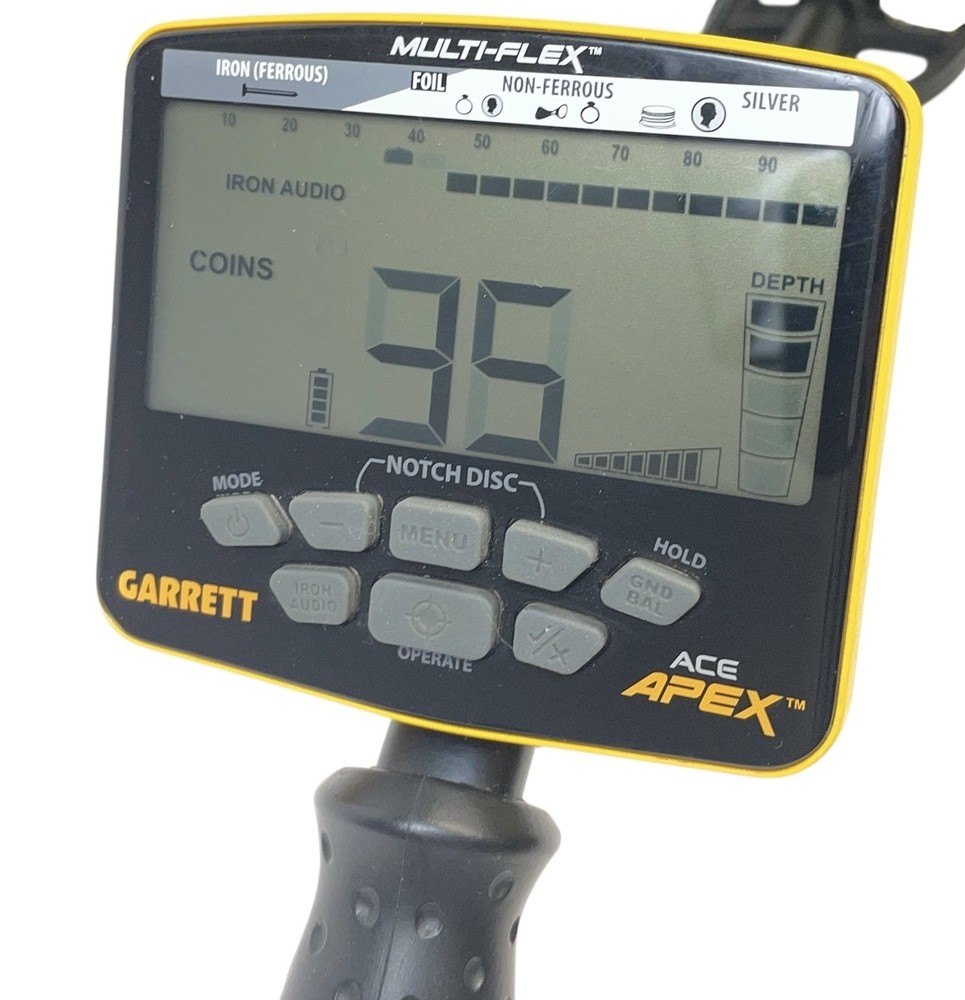 Garrett Ace Apex Multi-Flex Multi-Frequency Metal Detector W/ Pro-Pointer