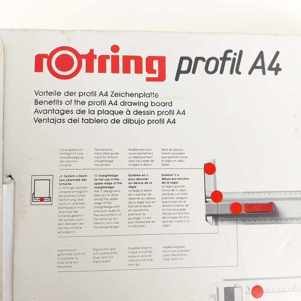 Vintage Rotring Drawing Board For Technical Drafting A4