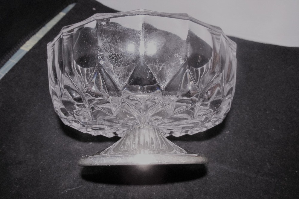 VINTAGE SILVER & GLASS CANDY DISH FROM WALLACE SILVER