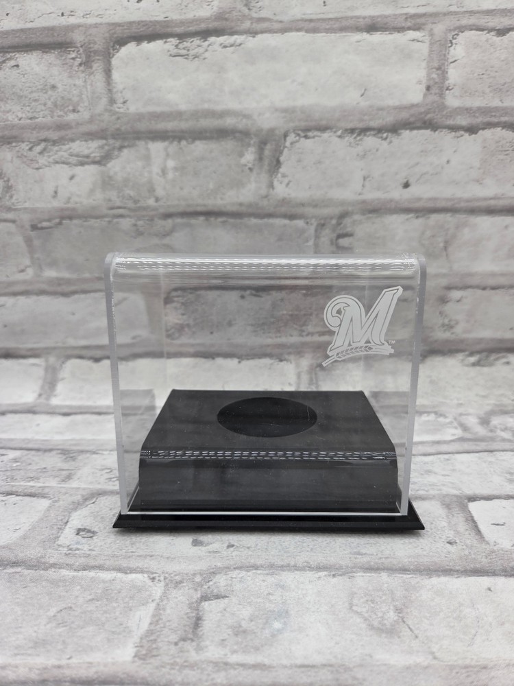 Milwaukee Brewers Baseball Cube Logo Display Case - Fanatics