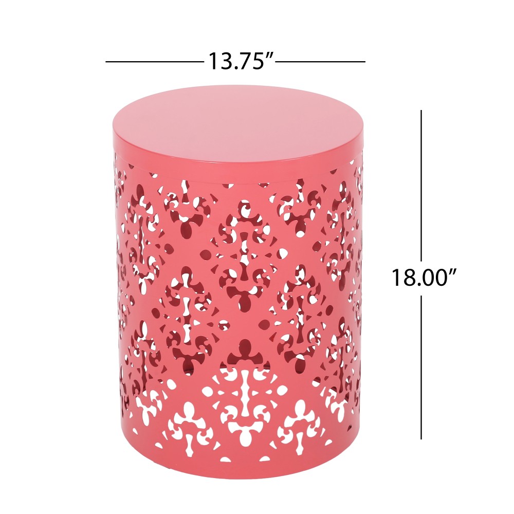 Outdoor Metal End Table Large
