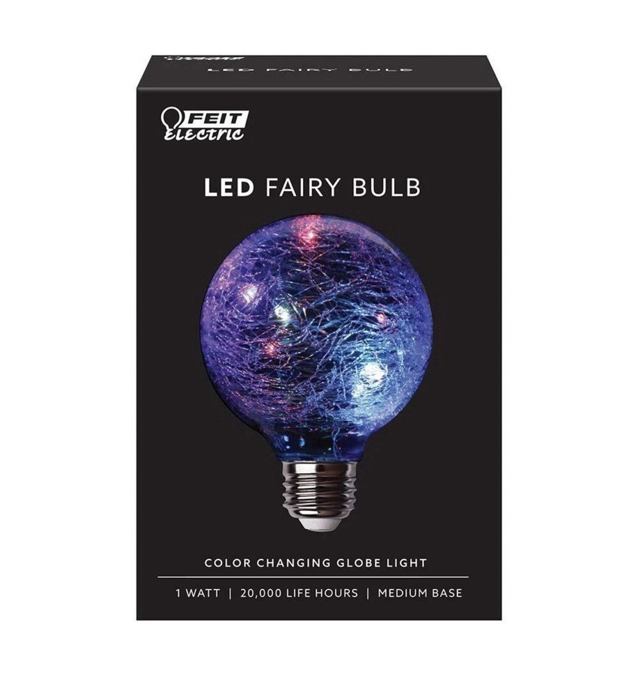 Feit LED Specialty G25 E26 (Medium) LED Bulb Multi-Colored 1 Watt Equivalence