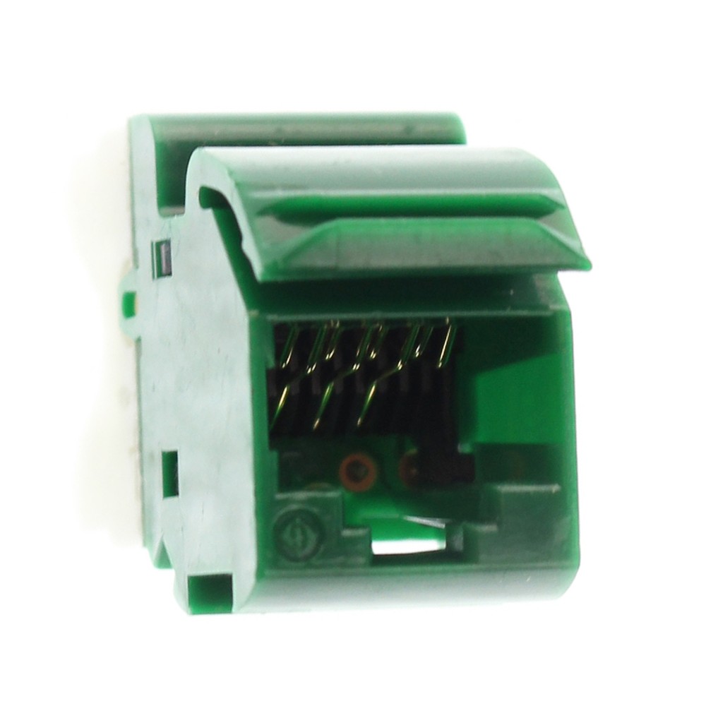 SIEMON MX6-07 MAX-MODULE CAT6 UTP ANGLED DATA JACK INSERT, GREEN