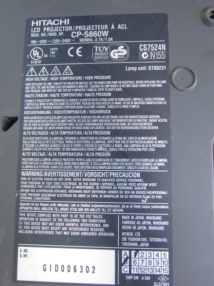 Zebra LC903-4001B Circuit Board, Used