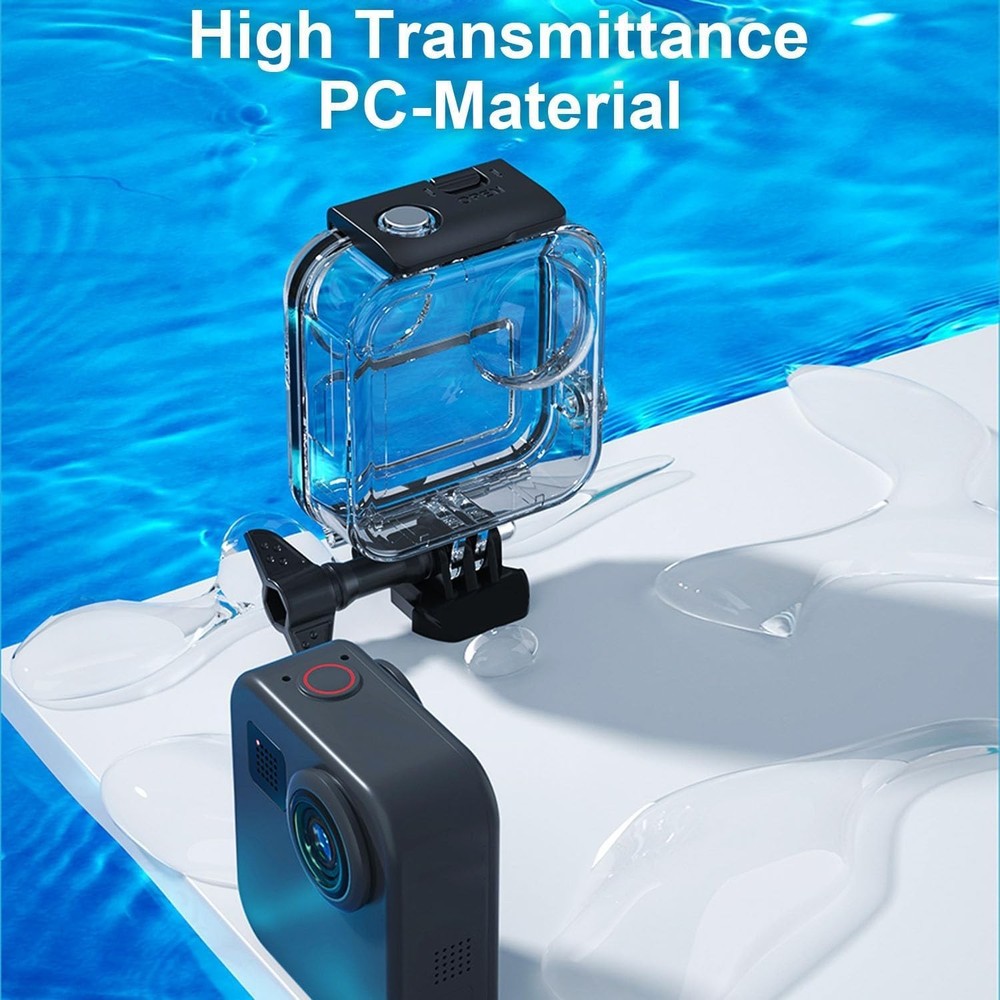GoPro MAX 360 Waterproof Case - 147FT Diving Shell with Essential Accessories