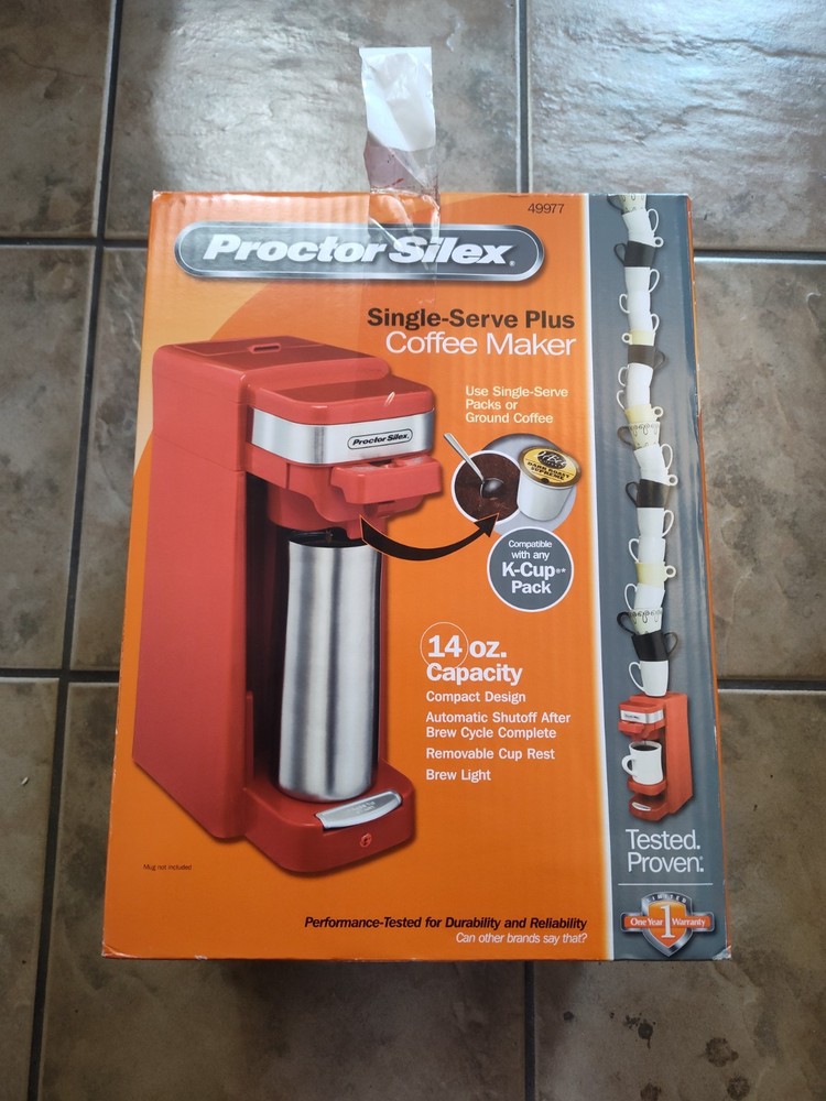 Proctor Silex Single-Serve Plus Coffee Maker 49977