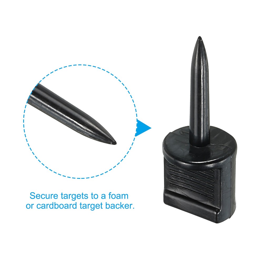 Archery Target Pins, 20 Pack Nylon Nails Target Pin Fixed, Black