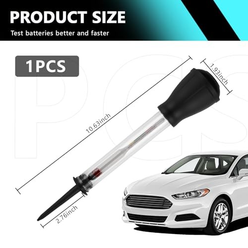 10.63 Inch Battery Hydrometer Tester - Precision Quick Acid Tester Deep