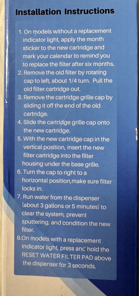 IcePure RWF0500A Refrigerator Water Filter Replacement Filter New Sealed
