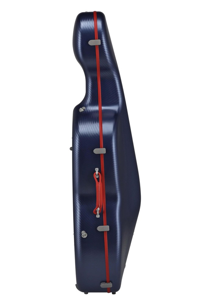 GEWApure cello case polycarbonate, model FUN, blue-red