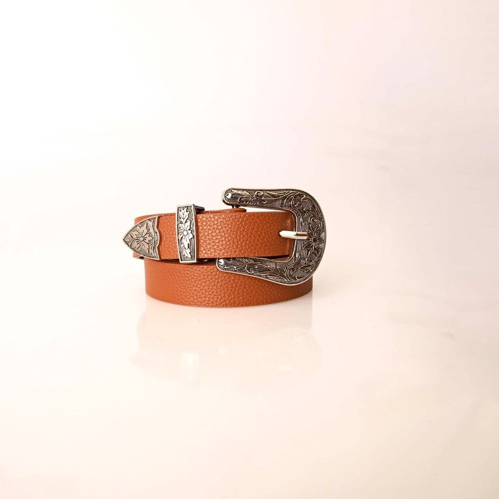 Sass Olivia Western Belt in Tan
