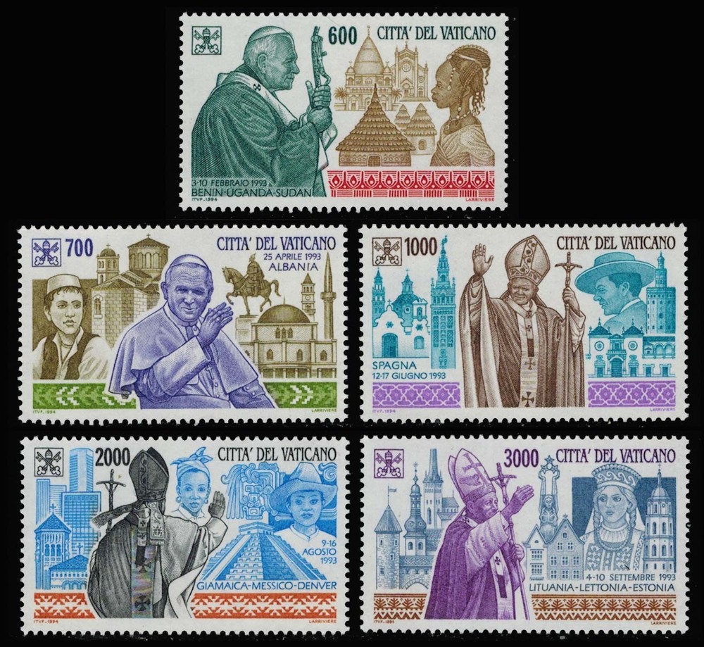 Vatican City Scott 963-967 Mint never hinged.
