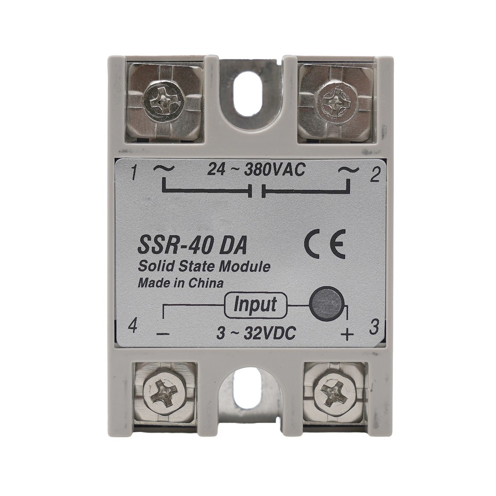 Solid State Relay Module 3-32V DC To 24-380V AC 40A Adapter Assembly Fitting
