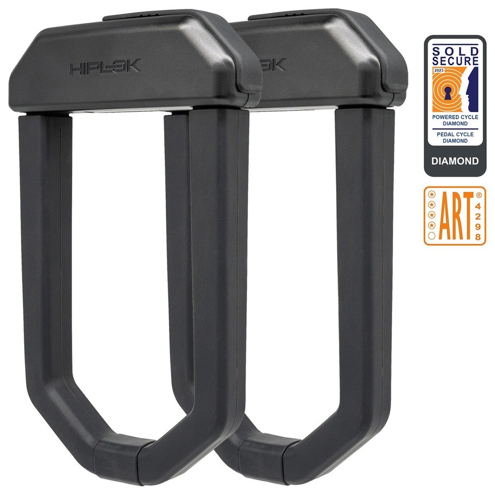 Hiplok DX1000 Heavy Duty D-Lock Duo Pack - Matching Keys