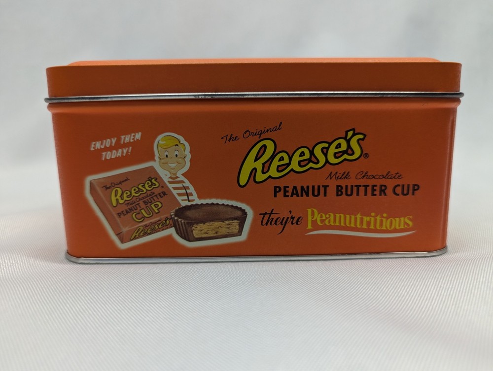 Reese's Peanut Butter Cup "Peanutritious Tin" Hershey's Millennium #3 1997 EMPTY