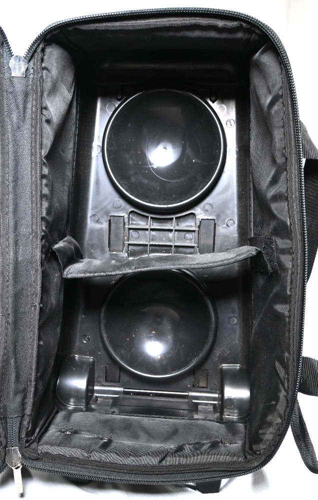 Pyramid Double Roller 2 Ball Bowling Bag Black & Blue