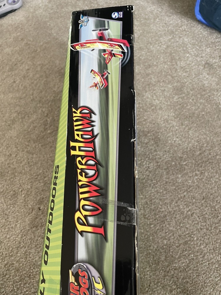 RARE Air hogs POWERHAWK Biplane 27mhz 2006 SpinMaster