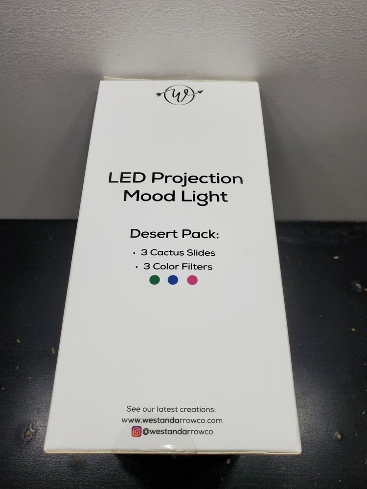 Mini Cactus LED Projection Mood Light By West & Arrow