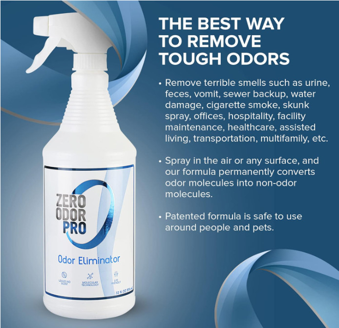 Zero Odor Pro – 32oz Trigger Spray for Commercial Strength Odor Neutralizer