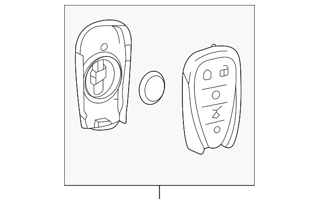 Genuine GM Keyless Entry Transmitter 13530748