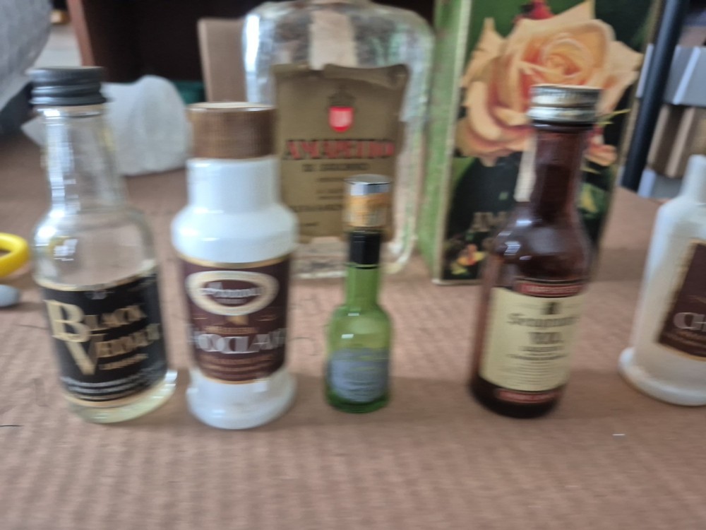 Empty Small Liquor Bottles Vintage