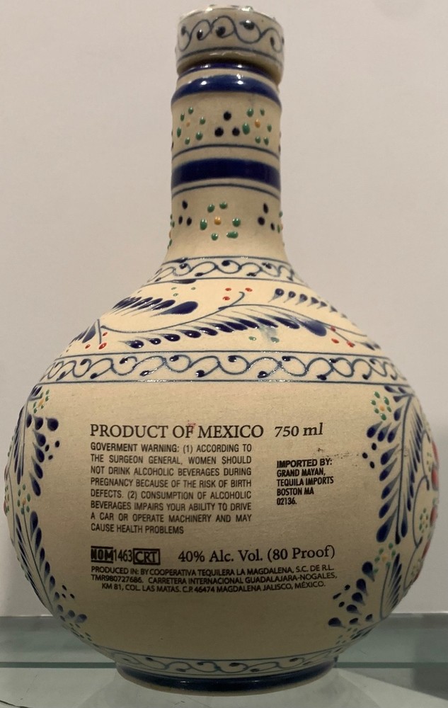 Tequila Grand Mayan Extra Aged Ceramic Empty Bottle